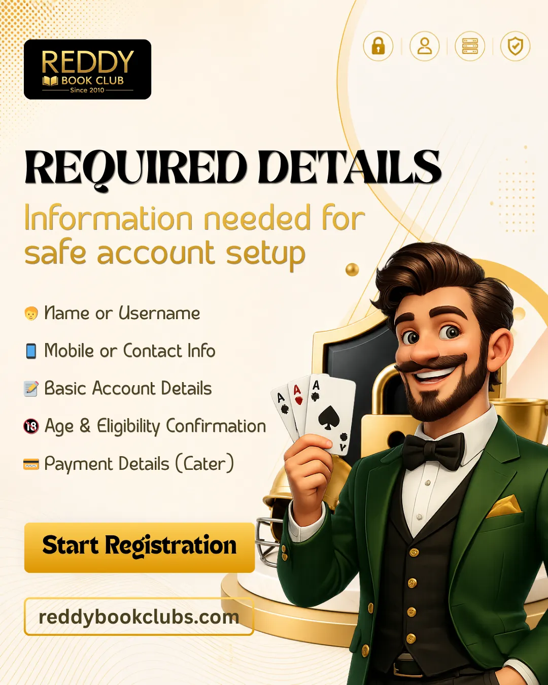 What details may be needed during Reddy Book registration